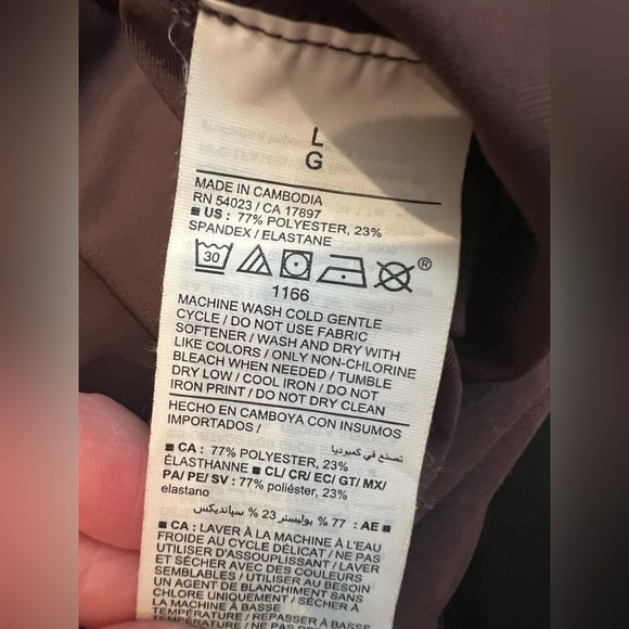 Large old navy high rise joggers chocolate brown power active pockets - Picture 6 of 17